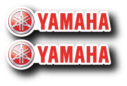 Yamaha red decal - 2x,