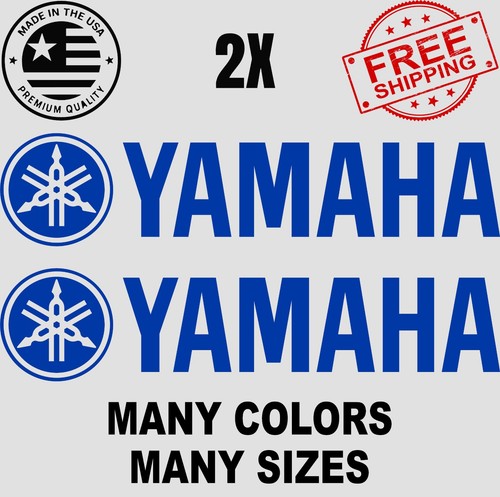 Yamaha text logo vinyl - 2x,