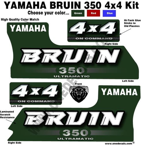 Yamaha bruin 350 4x4 oem - yamaha, decal