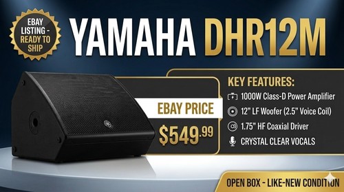 Yamaha dhr12m powered - dhr12m, 12"
