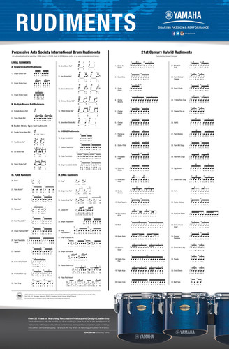 Yamaha 35 rudiment - 23″,